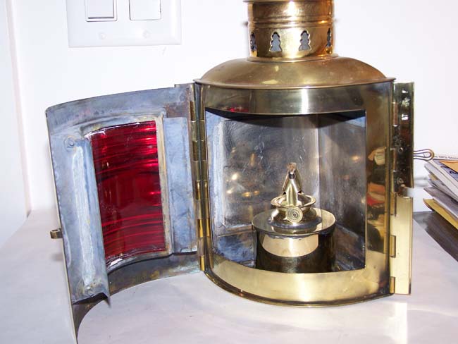 A Very fine Pair of Port and Starboard Ship's Lamps made by Wilcox Crittenden & Co., of Middletown, CT., circa 1910. — image 2